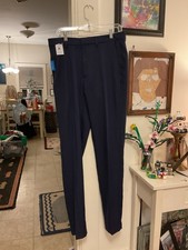 Haggar The Active Series Slim Fit Suit Pants Stretch Midnight 32W x 34L