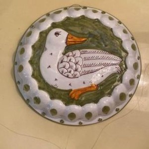 Vintage Hand Painted Duck Mold