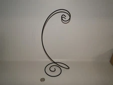 13"  Black Metal Ornament Holder Stand