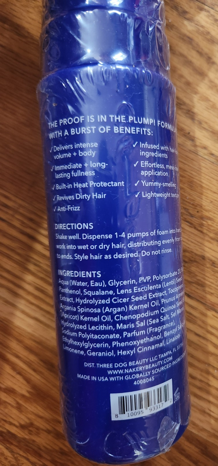 Nakery Beauty BOMBSHELL BURST Plump + Lift Hair Styling Foam, 200ML