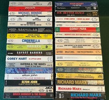 34 lot Vintage 80's  90's CASSETTE SINGLES Heavy Metal Pop Rock