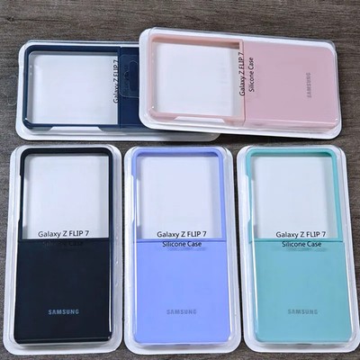 For Samsung Galaxy Z Flip 7 6 5 Case Liquid Silicone Silky Soft-Touch Back Cover
