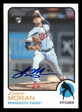 Jovani Moran Minnesota Twins IP Signed Autographed 2022 Topps Heritage #697