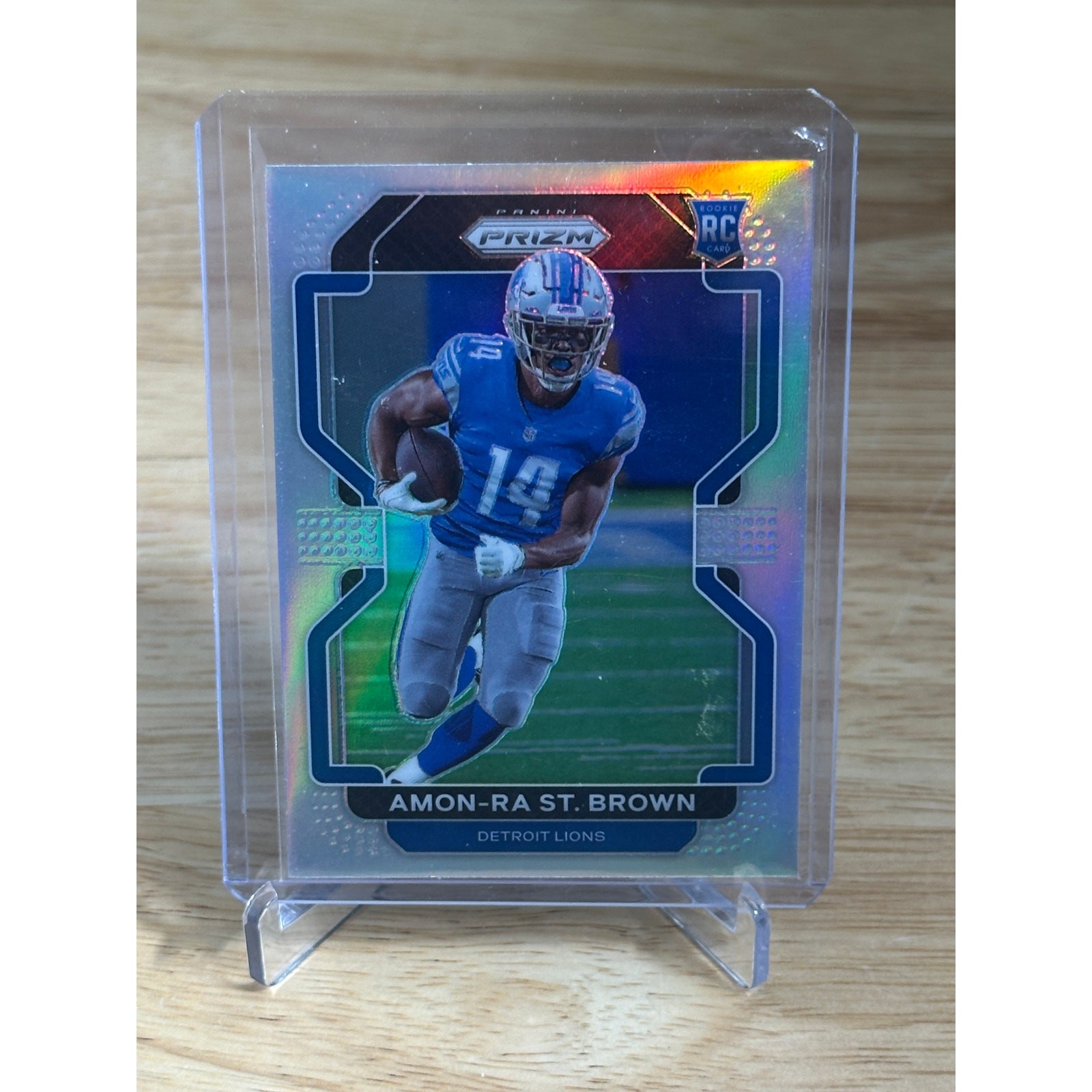 2021 Panini Prizm - Rookie Variation Amon-Ra St. Brown #V-358 Silver Prizm (RC)