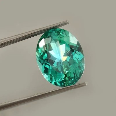 22ct Fine Green Emerald Oval Brilliant Cut Loose Precious Gemstone