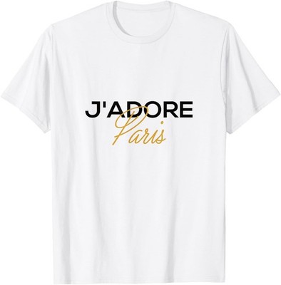 Classic Fashion I love Paris J'Adore Paris Stylish & elegant T-Shirt