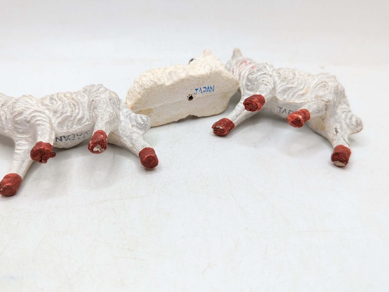 Vtg Three Wisemen Sheep Camel Nativity Figures Japan 60s Replacement Pieces Lot