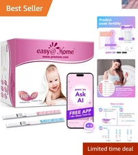 00 Ovulation Tests + 20 Pregnancy Tests Kit - Track Fertility with Premom App