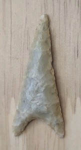 Neolithic Period Arrowhead Sahara Desert Africa Fishtail Triangular 1 1/2 Inch