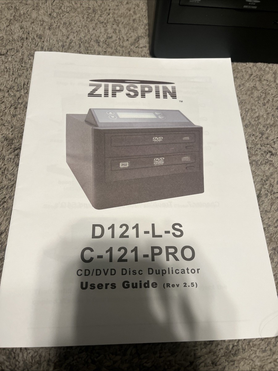 ZipSpin D121-L CD DVD R/RW Disc Duplicator Copier Recorder Burner