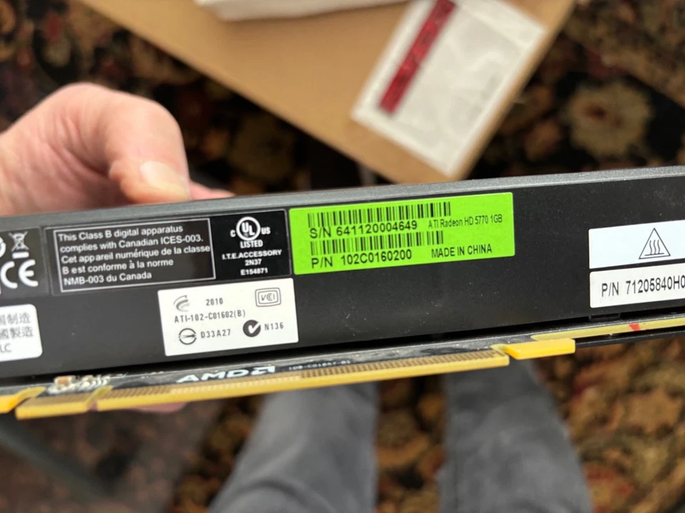 Apple ATI Radeon HD 5770 1GB Video Graphics... - Image 3 of 3