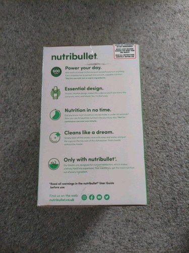 Nutribullet 600 Series Starter Kit in Graphite with 700ml Cup (BRAND NEW) ✅📦 - 第 9/10 張圖片