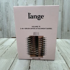 L'Ange High Volume 75mm 2-N-1 Brush Dryer Attachment Barrel Blush New Open Box