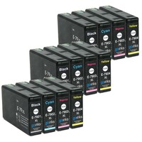12 Tintenpatronen (Set) Ersetzen Epson T7905 (79XL) Non-Oem / Kompatibel