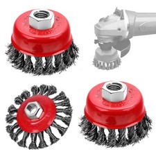 3 Pack Wire Wheel Brush for Angle Grinder, 4 Inch Angle Grinder Wire Wheel, Wire