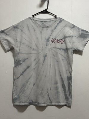 LSDREAM Tie Dye Spiritual Chakra Mushroom Psychedelic Sami Diament T-shirt Sz M