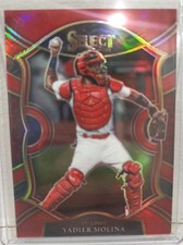 2021 Panini Select Concourse Red Prizm 132/199 Yadier Molina #35 04br