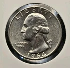 1964-D 90% Silver Washington Quarter US Mint Denver