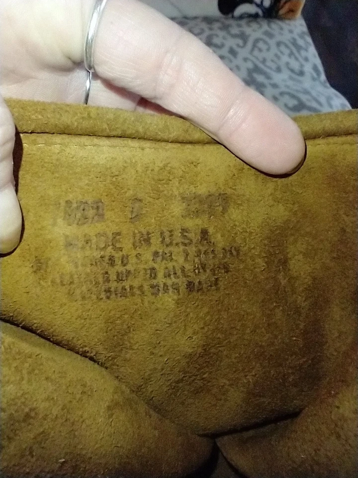 Minnetonka мокасины замши бахрома хиппи ботинки 70-х богемное кожаная подошва натуральный - Изображение 3 из 4