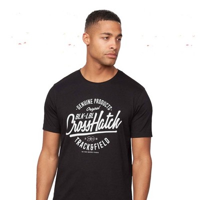 Crosshatch Flomax Herren Freizeit Mode Designer Grafik Tee T-Shirt (5er Pack)