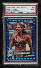 2025 Chrome WWE Blue Geometric Refractor 45/99 Fallon Henley #86 PSA 9 MINT 1fl4