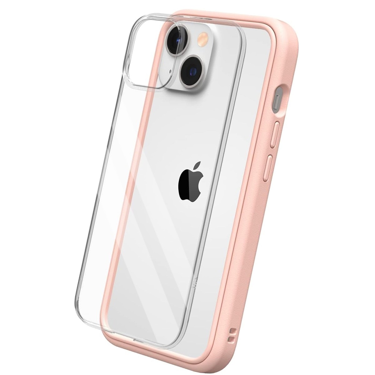 Coque iPhone 15 Plus Rhinoshield MOD NX rose rigide et modulaire