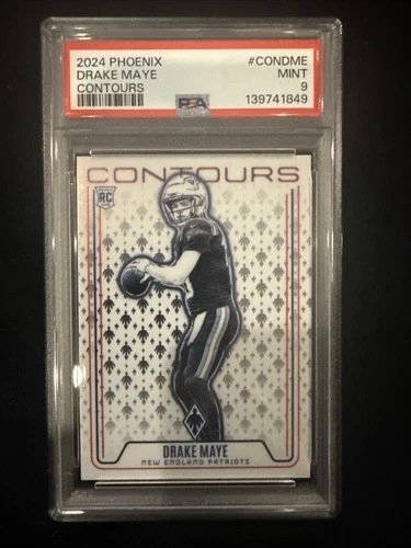 2024 Phoenix Drake Maye RC PSA 9 Rookie Contours Insert Patriots