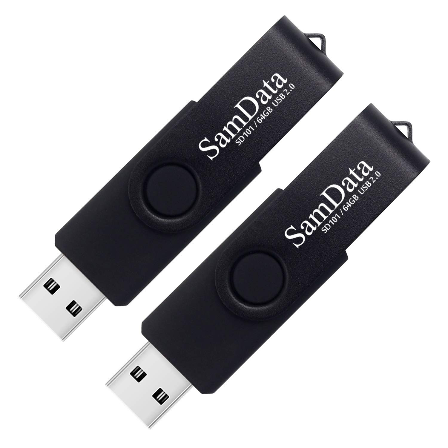 64GB USB Flash Drives 2 Pack 64GB Thumb Drives Memory Stick Jump Drive with L...