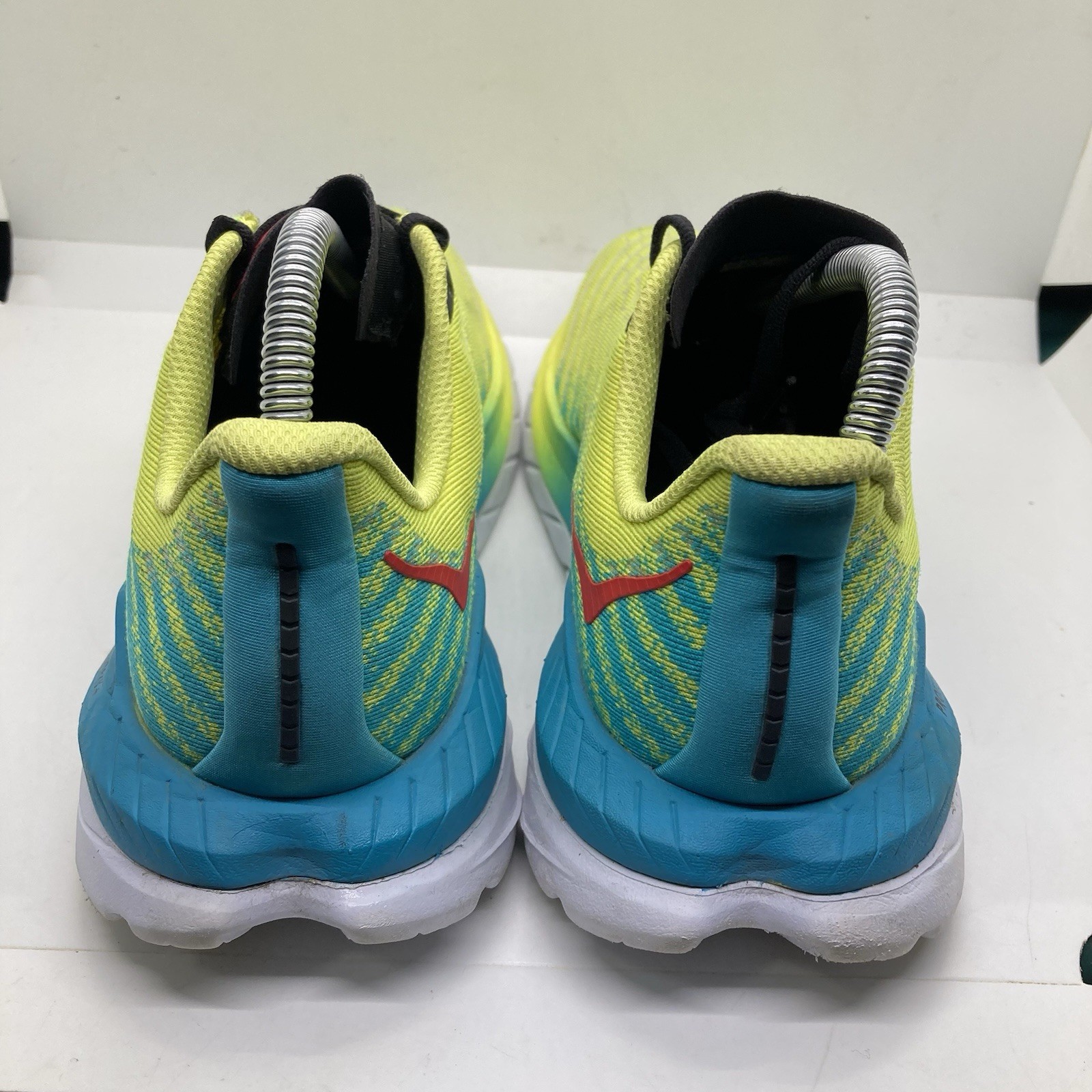 Hoka One One Mach 5 Shoes Womens 8B Yellow Blue Running Sneakers PROFLY Athletic thumbnail 5