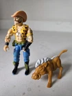 Vintage Hasbro G.I. Joe Gnawgahyde Action Figure 3.75" V1 (1989) Hat & Animal