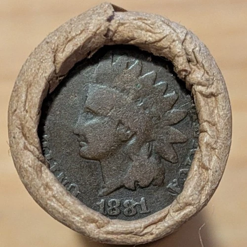 OLD BANK ROLL~UNSEARCHED~I.H. ENDS 1881-Better Date VG & 1891-VG