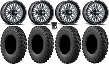 ITP Momentum 15" Wheels Milled 35" MotoRally Tires Kawasaki Teryx Mule