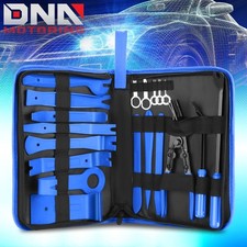 19pcs Car Radio Door Trim Body Clip Panel Removal Pry Bar Hand Tools Kit Blue