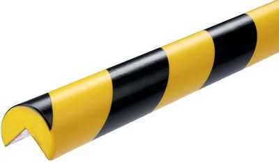 DURABLE Eckschutzprofil C25R Länge: 1 m schwarz/gelb rund