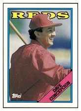Dave Concepcion 1988 Topps #422 Cincinnati Reds VTG Baseball *319