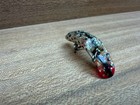 Helin's Flatfish F5 Fishing Lure Clear Glitter Black/Red Stripe Yellow Eyes — photo 5