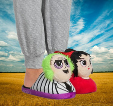Beetlejuice Women  s Slippers size 9-10 Ground Up - Beetlejuice Lydia Deetz NEW