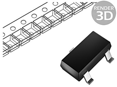 A1101ELHLT-T Sensor: Hall SOT23 10-175Gs UStrom: 30VDC SMD Temp: -40-85°C ALLEGR