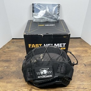 ACTIONUNION PJ Type Tactical Airsoft Helmet Set Black - Medium