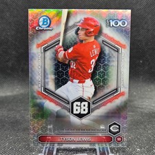 Tyson Lewis 2026 Bowman Baseball Scouts Top 100 Cincinnati Reds #BTP-68