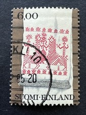 Finland 1980 - SG#898 - Folk Art, Small Towel With Karelian Embroidery