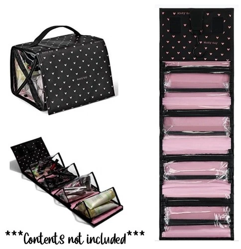 New Mary Kay Hanging Travel Roll Up Bag with Hearts Detachable Bags Fast Ship