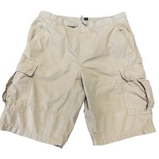 Polo Ralph Lauren Boys Cargo Shorts Large 14/16 Khaki Pockets READ