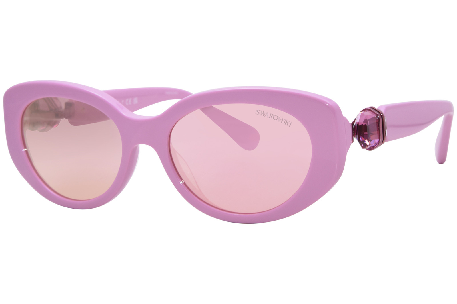 Солнцезащитные очки Swarovski SK6002 1005E4 Женские розовыеPink Mirror Pink Cat Eye 53 мм 29890₽