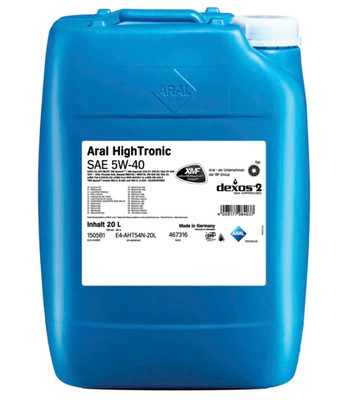 Aral HighTronic 5W-40 20 Liter Kanister SAE 5W-40 Motoröl, Leichtlauföl