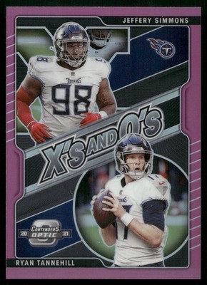Ryan Tannehill / Jeffery Simmons - 2021 Panini Contenders Optic - Numbered /75