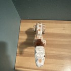 Hand-Carved & Painted Wood Giraffe Figurine, White & Tan Spots, Brown Mane — photo 6
