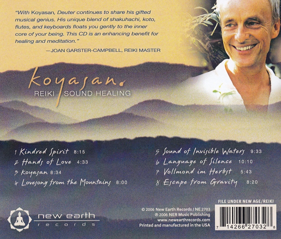 DEUTER - CD - KOYASAN   ( Reiki Sound Healing ) - Bild 2 von 2