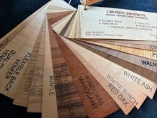 Creative Products Wood Veneer Sheet Products Salesman Samples 17