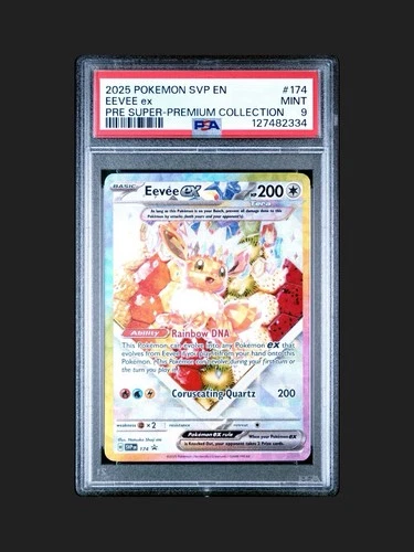 2025 Pokémon Eevee Ex 174 Black Star Promo Super Premium Collection PSA 9